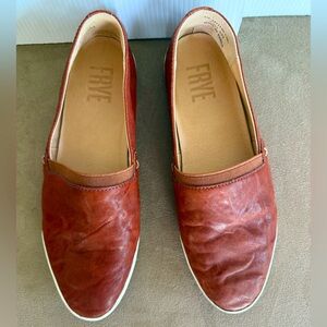 FRYE Leather Slip-On Sneakers